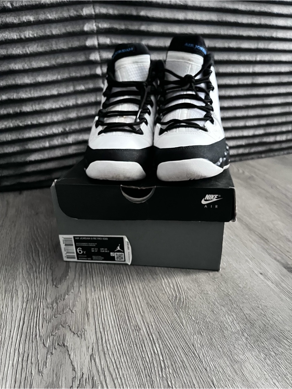 Nike Kids Black and White Basketball Sneakers